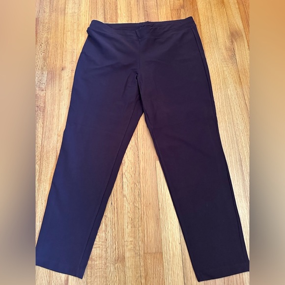 Eileen Fisher Washable Stretch Crepe Slim Ankle size L(g - Picture 4 of 8